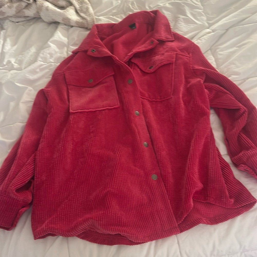 Hot pink shacket